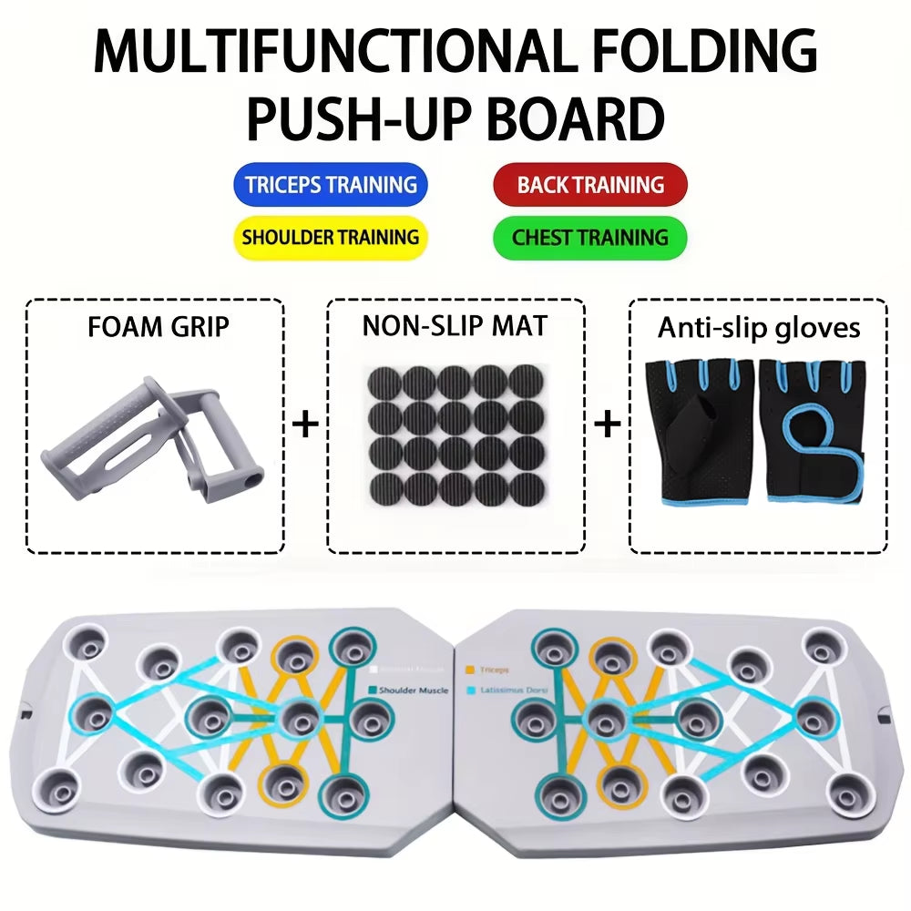 Revolutionary Push-Up Board Set - Portable, Multifunctional Fitness Equipment for Total Upper Body Strength Training