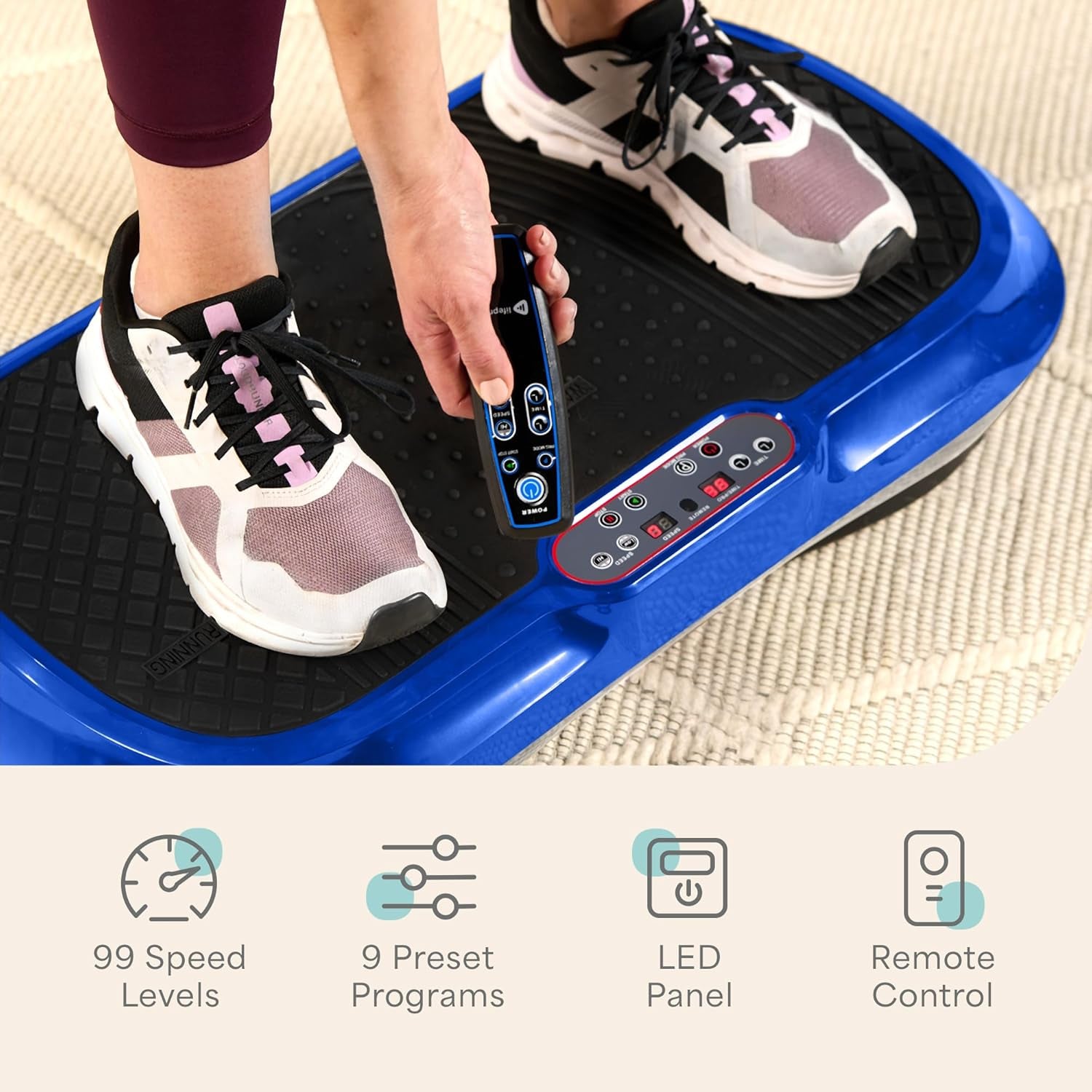 Transform Your Fitness Journey with the Waver Vibration Plate – Ultimate Full-Body Workout Machine for Muscle Activation and Fat Loss
