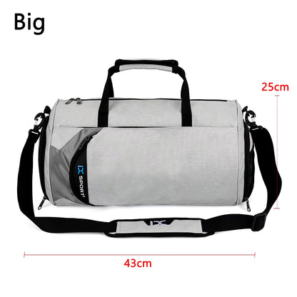 Versatile Large Gym Bag for Fitness and Travel - Waterproof Nylon Shoulder Bag for Shoes, Yoga, and Sports