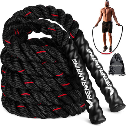 Elevate Your Fitness Game with Our Premium Weighted Jump Rope - Perfect for Men and Women, Available in 3lb, 4lb, and 5lb Options for Effective Home Workouts and Muscle Building