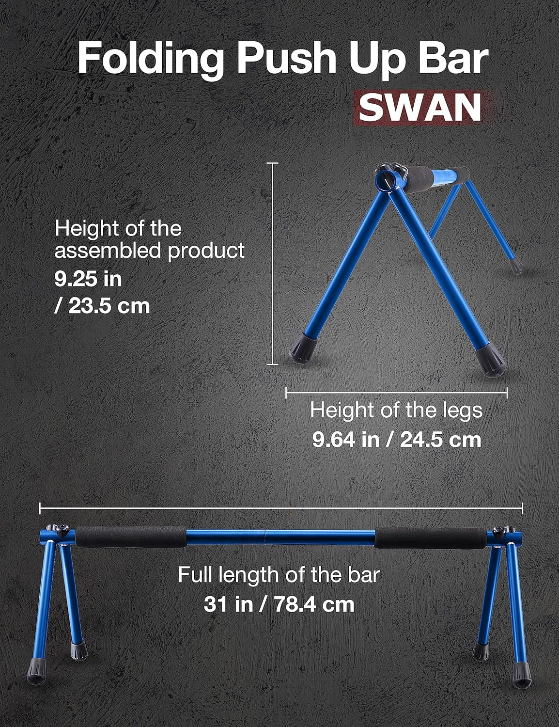 Revolutionary Folding Push Up Bar - Your Ultimate Portable Strength Training Equipment for Indoor & Outdoor Workouts