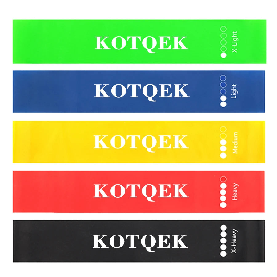 Elevate Your Home Workouts with Our 5-Level Fitness Elastic Resistance Bands for Yoga, Pilates, and Strength Training