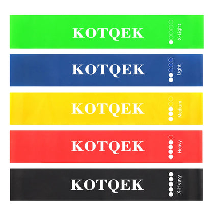 Elevate Your Home Workouts with Our 5-Level Fitness Elastic Resistance Bands for Yoga, Pilates, and Strength Training