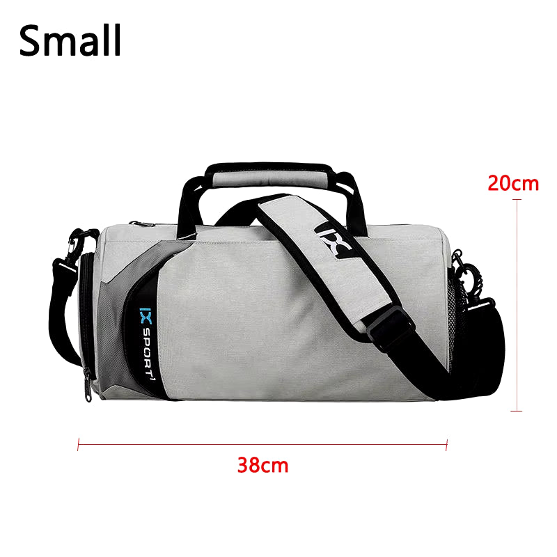 Versatile Large Gym Bag for Fitness and Travel - Waterproof Nylon Shoulder Bag for Shoes, Yoga, and Sports