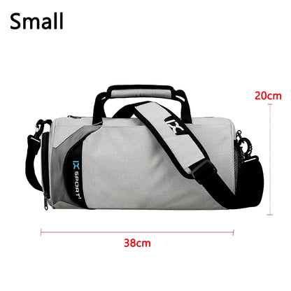 Versatile Large Gym Bag for Fitness and Travel - Waterproof Nylon Shoulder Bag for Shoes, Yoga, and Sports