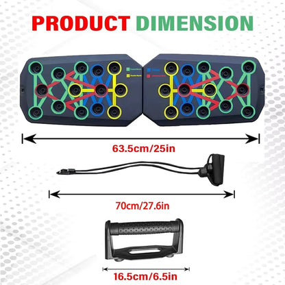 Elevate Your Workout with the Portable Multifunctional Push-Up Board Set - Perfect for Chest, Abdomen, Arms, and Back Training!