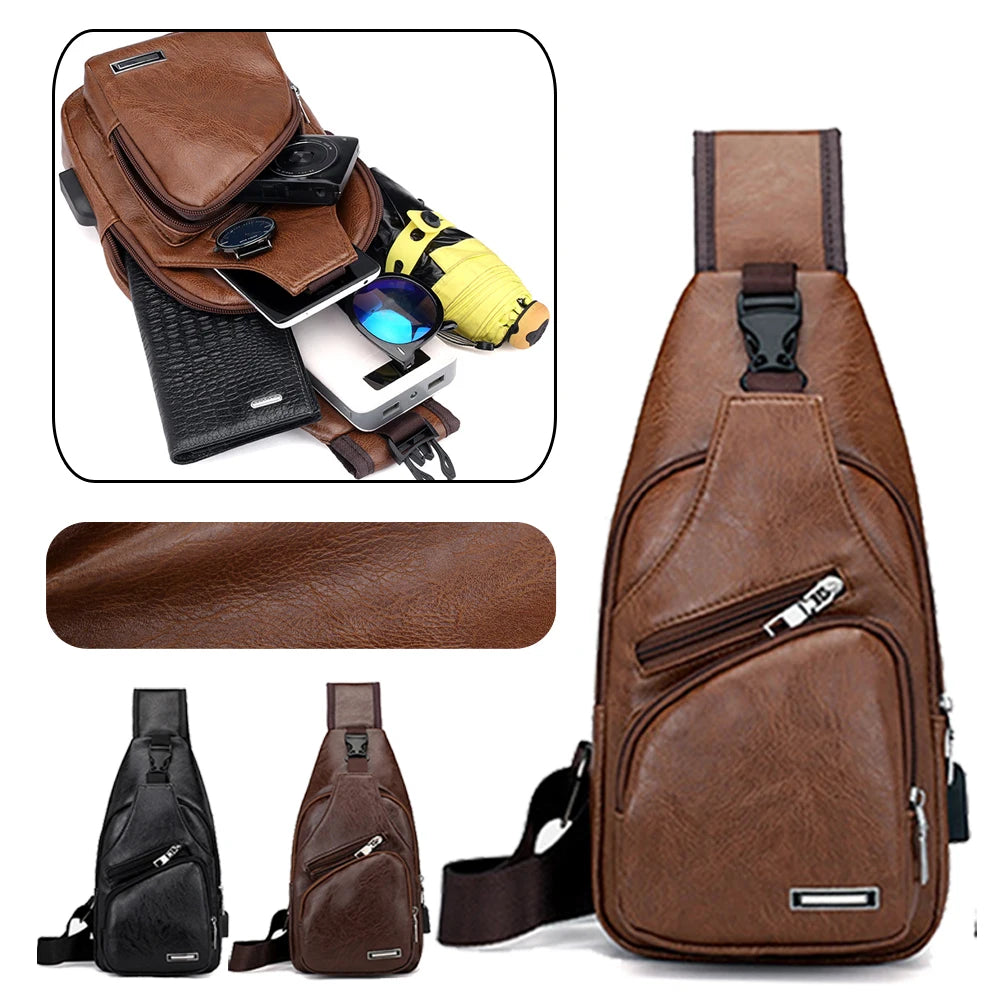 Stylish Men’s Chest Bag Pack - Ideal Travel Sport Shoulder Sling Backpack for Outdoor Adventures