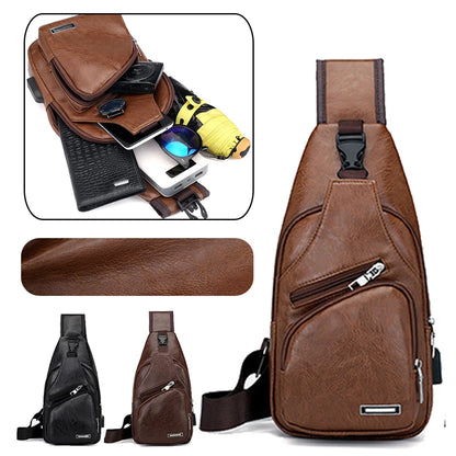Stylish Men’s Chest Bag Pack - Ideal Travel Sport Shoulder Sling Backpack for Outdoor Adventures