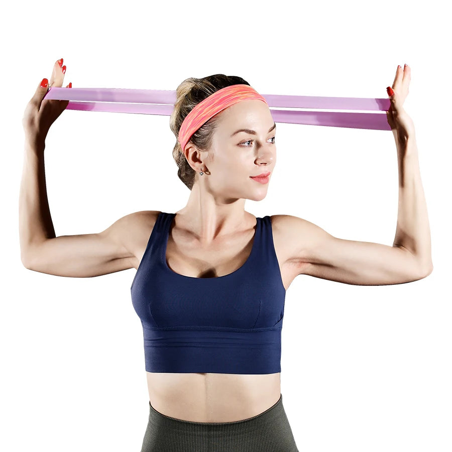 Elevate Your Home Workouts with Our 5-Level Fitness Elastic Resistance Bands for Yoga, Pilates, and Strength Training