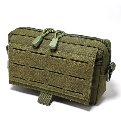 Tactical EDC Waist Bag - Versatile MOLLE Accessory for Outdoor Adventures, First Aid, and Everyday Carry