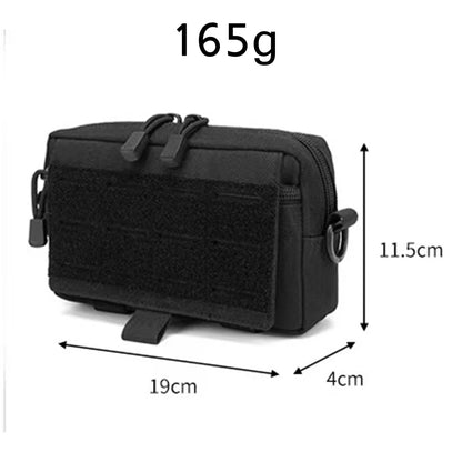 Tactical EDC Waist Bag - Versatile MOLLE Accessory for Outdoor Adventures, First Aid, and Everyday Carry