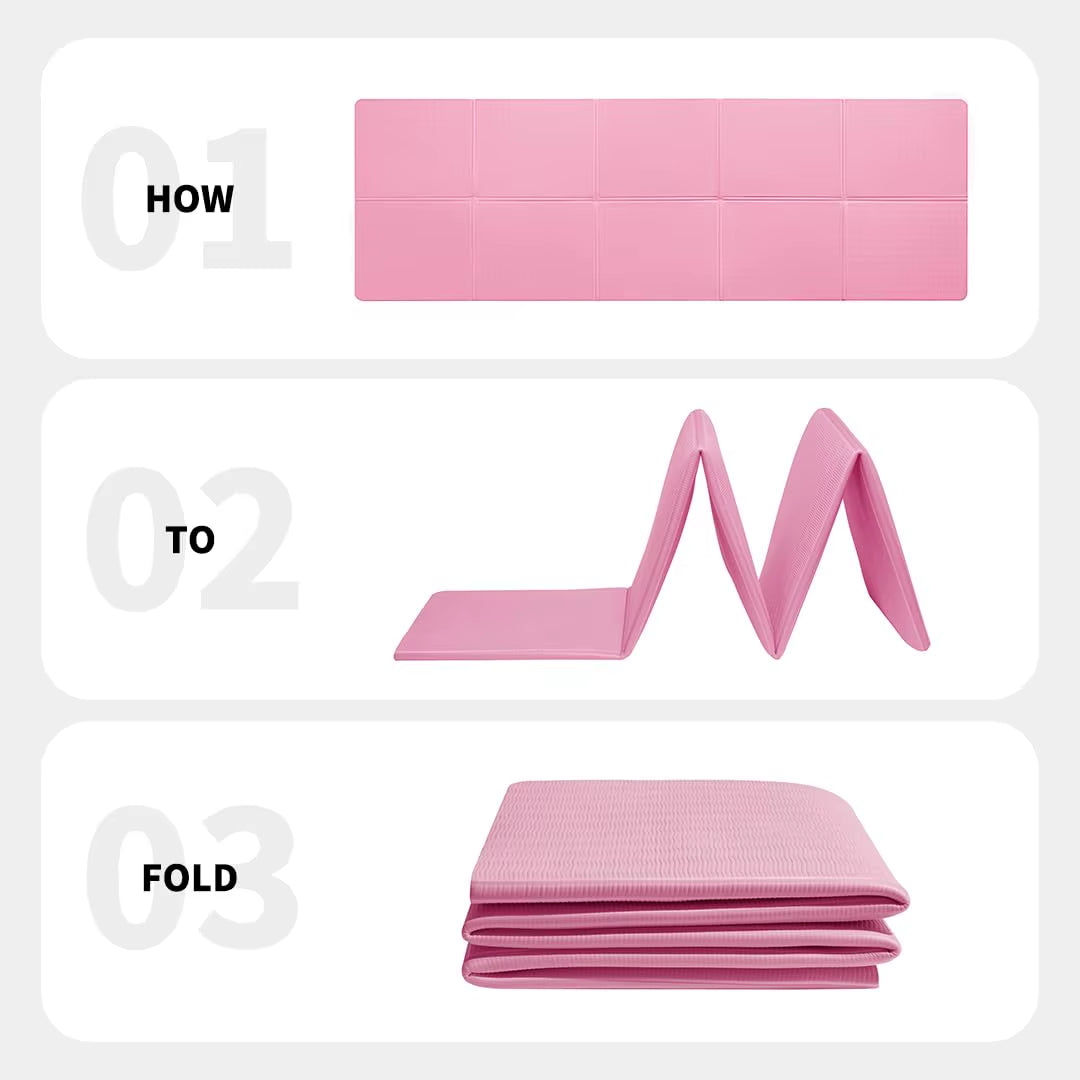 Elevate Your Practice with Our Extra Large Foldable Yoga Mat - Perfect for All Fitness Levels!