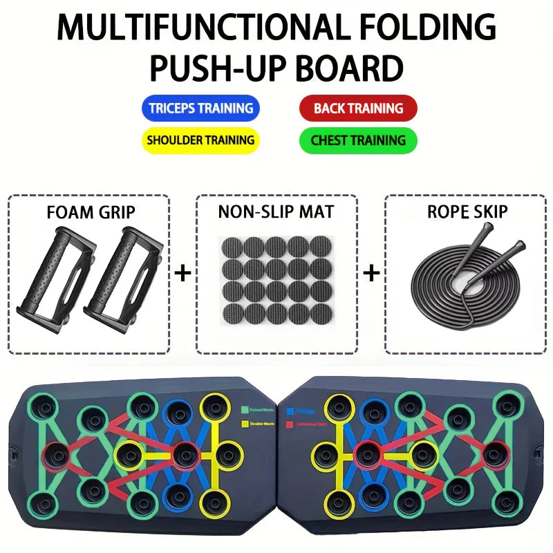 Revolutionary Push-Up Board Set - Portable, Multifunctional Fitness Equipment for Total Upper Body Strength Training