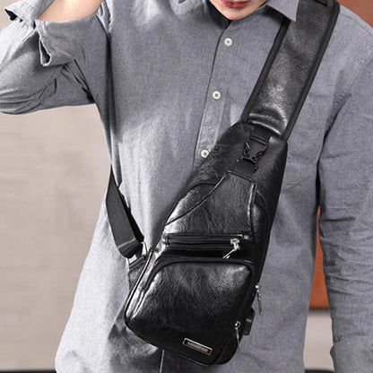 Stylish Men’s Chest Bag Pack - Ideal Travel Sport Shoulder Sling Backpack for Outdoor Adventures
