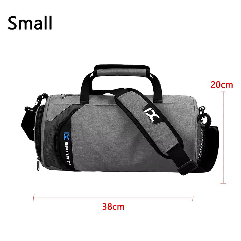 Versatile Large Gym Bag for Fitness and Travel - Waterproof Nylon Shoulder Bag for Shoes, Yoga, and Sports
