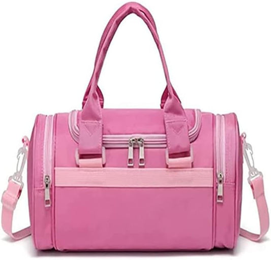 Charming Pink Ballerina Dance Bag for Girls - Perfect Duffel for Ballet Classes, Recitals, and Weekend Getaways