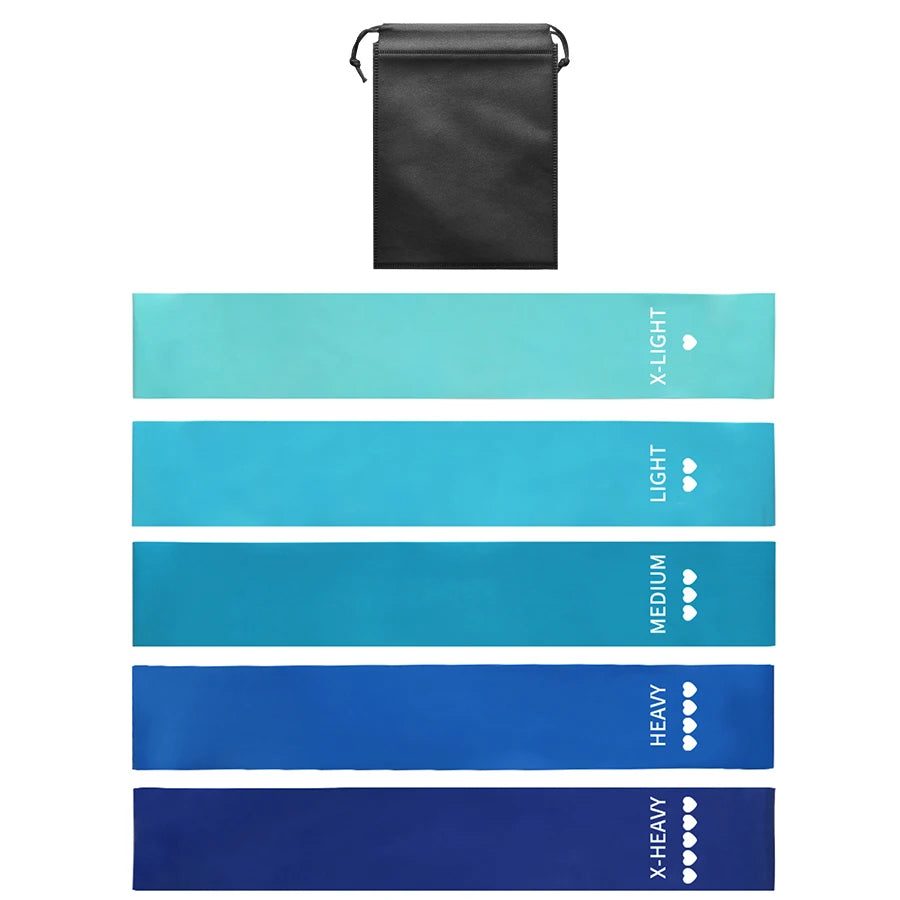Elevate Your Home Workouts with Our 5-Level Fitness Elastic Resistance Bands for Yoga, Pilates, and Strength Training