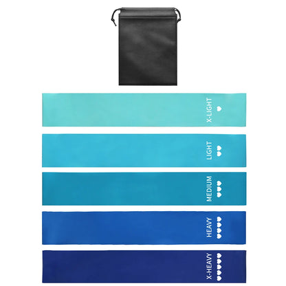 Elevate Your Home Workouts with Our 5-Level Fitness Elastic Resistance Bands for Yoga, Pilates, and Strength Training