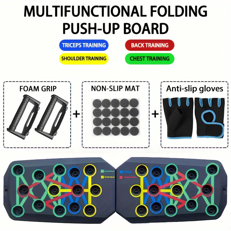 Revolutionary Push-Up Board Set - Portable, Multifunctional Fitness Equipment for Total Upper Body Strength Training