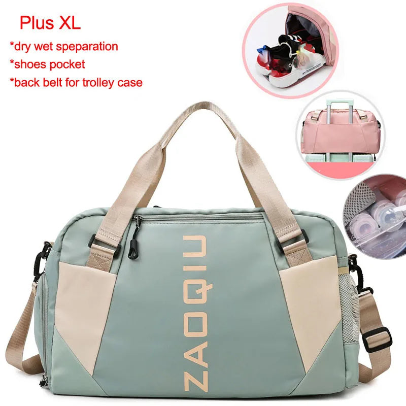 Versatile Waterproof Nylon Yoga and Gym Bag - Perfect for Fitness, Travel, and Outdoor Adventures!