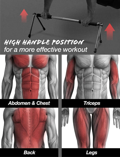 Revolutionary Folding Push Up Bar - Your Ultimate Portable Strength Training Equipment for Indoor & Outdoor Workouts