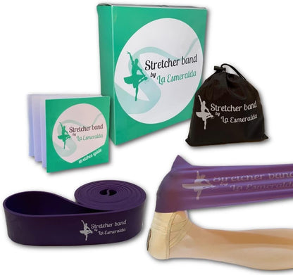 Elevate Your Dance Game: Premium Stretch Bands Set of 2 for Ballet, Gymnastics & More - Boost Flexibility, Strength & Technique - Includes Gift Box, Instruction Booklet & Carry Bag