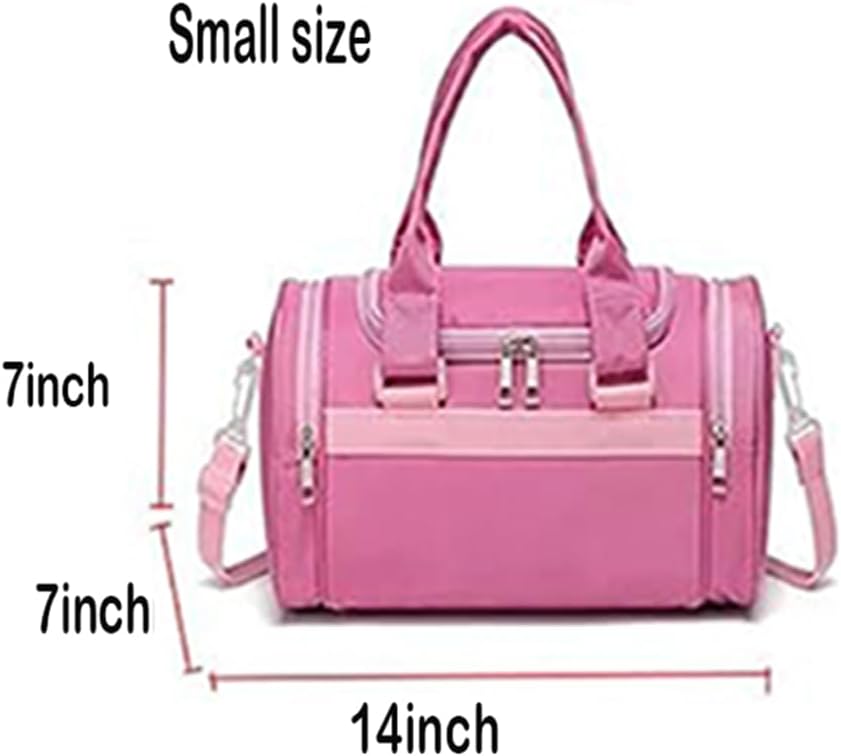 Charming Pink Ballerina Dance Bag for Girls - Perfect Duffel for Ballet Classes, Recitals, and Weekend Getaways