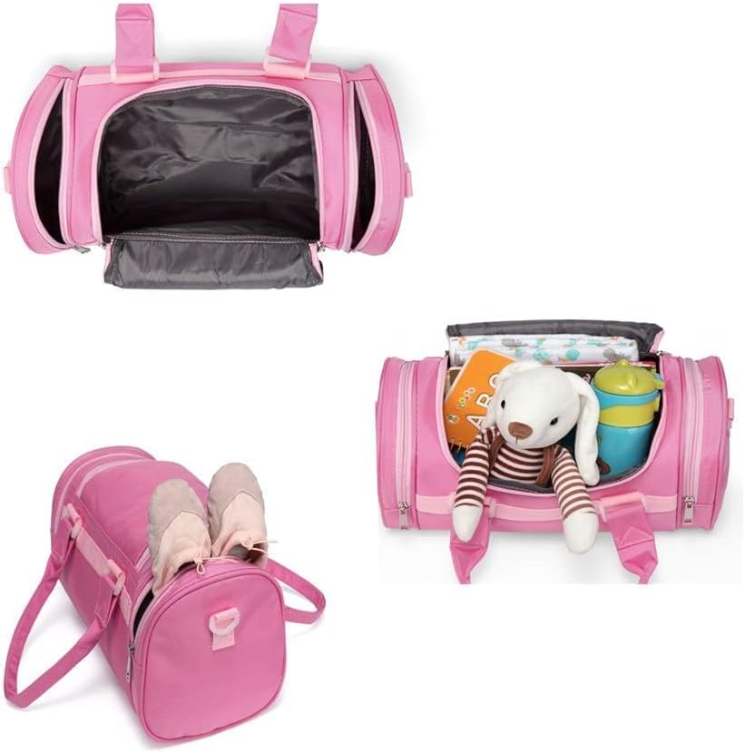Charming Pink Ballerina Dance Bag for Girls - Perfect Duffel for Ballet Classes, Recitals, and Weekend Getaways