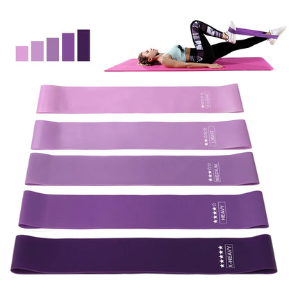 Elevate Your Home Workouts with Our 5-Level Fitness Elastic Resistance Bands for Yoga, Pilates, and Strength Training