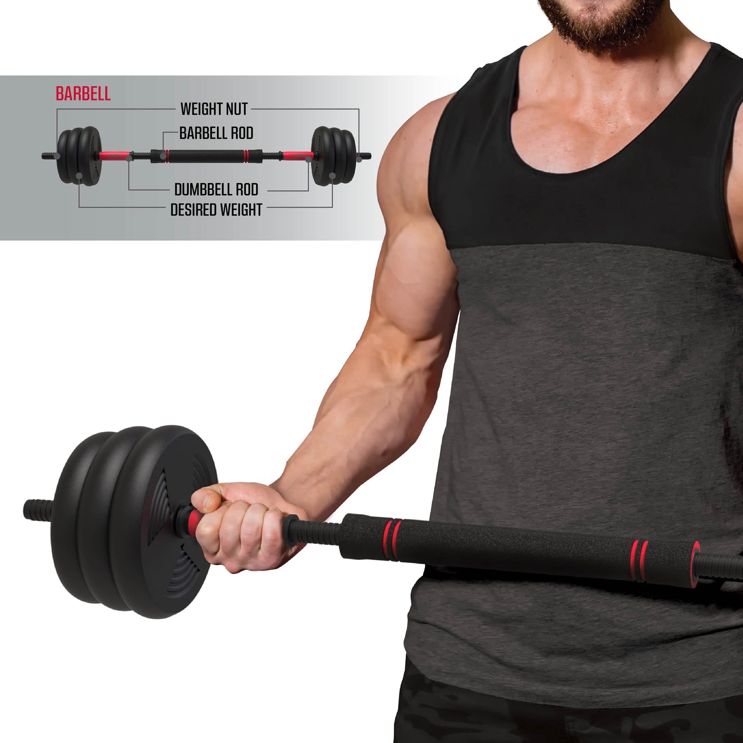 Transform Your Workout with the 4-in-1 Smartbell Gym: 60 Lbs Adjustable Weight Set for Ultimate Strength Training