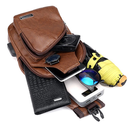 Stylish Men’s Chest Bag Pack - Ideal Travel Sport Shoulder Sling Backpack for Outdoor Adventures