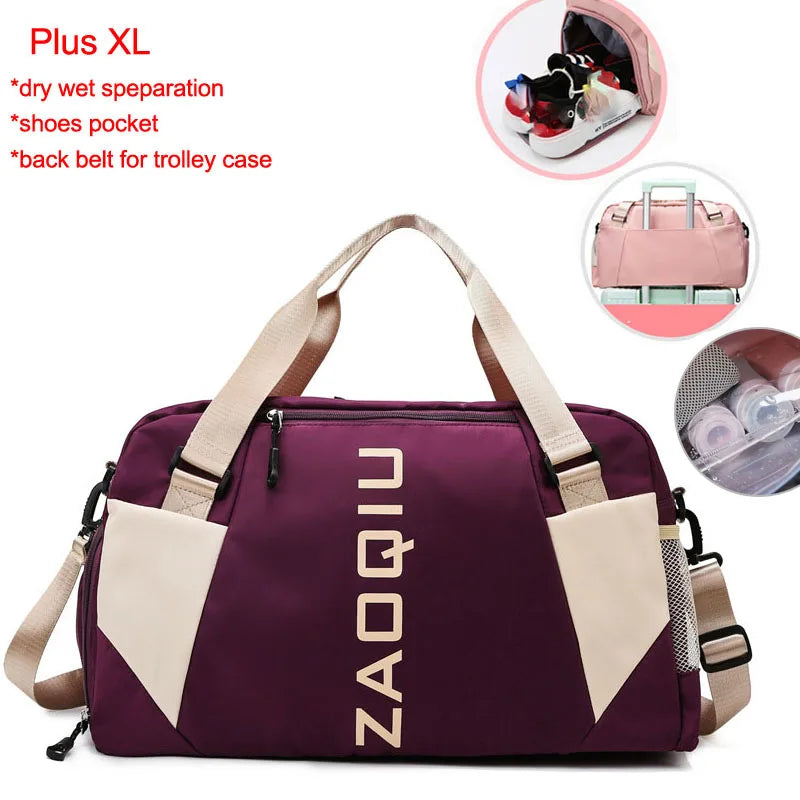 Versatile Waterproof Nylon Yoga and Gym Bag - Perfect for Fitness, Travel, and Outdoor Adventures!