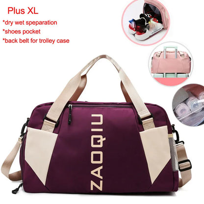 Versatile Waterproof Nylon Yoga and Gym Bag - Perfect for Fitness, Travel, and Outdoor Adventures!