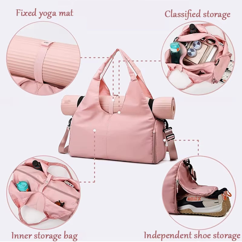 Stylish Yoga Mat Bag - Versatile Gym Fitness Handbag for Men and Women - Perfect for Travel and Outdoor Workouts