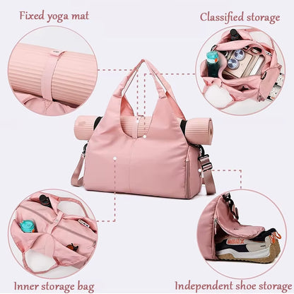 Stylish Yoga Mat Bag - Versatile Gym Fitness Handbag for Men and Women - Perfect for Travel and Outdoor Workouts