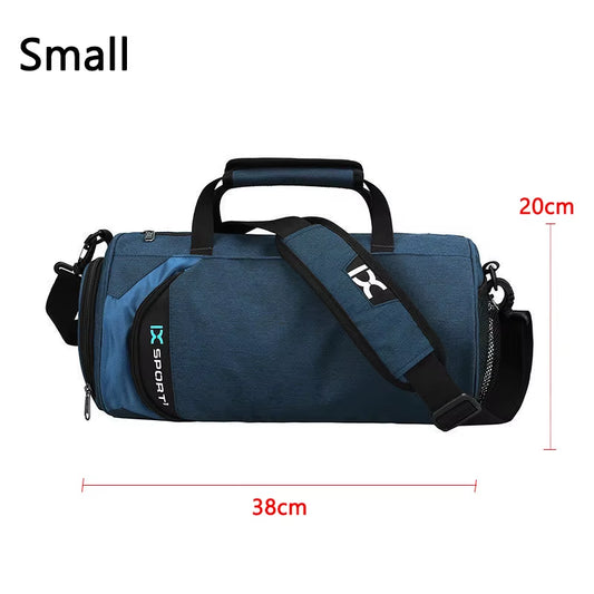 Versatile Large Gym Bag for Fitness and Travel - Waterproof Nylon Shoulder Bag for Shoes, Yoga, and Sports