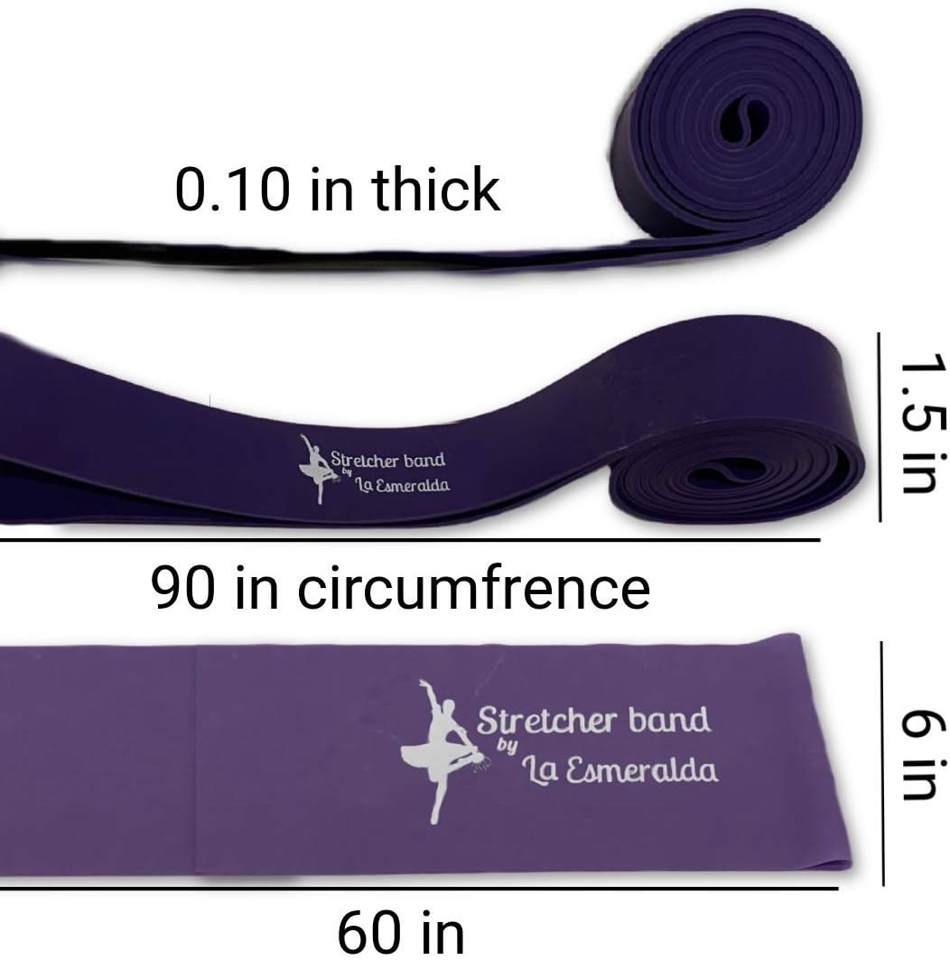 Elevate Your Dance Game: Premium Stretch Bands Set of 2 for Ballet, Gymnastics & More - Boost Flexibility, Strength & Technique - Includes Gift Box, Instruction Booklet & Carry Bag