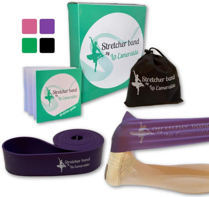 Elevate Your Dance Game: Premium Stretch Bands Set of 2 for Ballet, Gymnastics & More - Boost Flexibility, Strength & Technique - Includes Gift Box, Instruction Booklet & Carry Bag