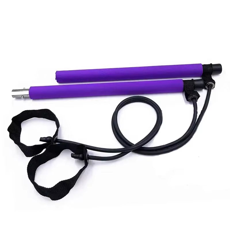 Elevate Your Fitness Routine with the Portable Pilates Bar Kit - Resistance Bands for Yoga, Stretching, and Sculpting