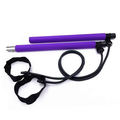 Elevate Your Fitness Routine with the Portable Pilates Bar Kit - Resistance Bands for Yoga, Stretching, and Sculpting
