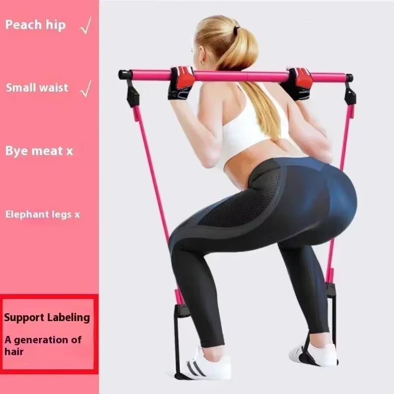 Elevate Your Fitness Routine with the Portable Pilates Bar Kit - Resistance Bands for Yoga, Stretching, and Sculpting