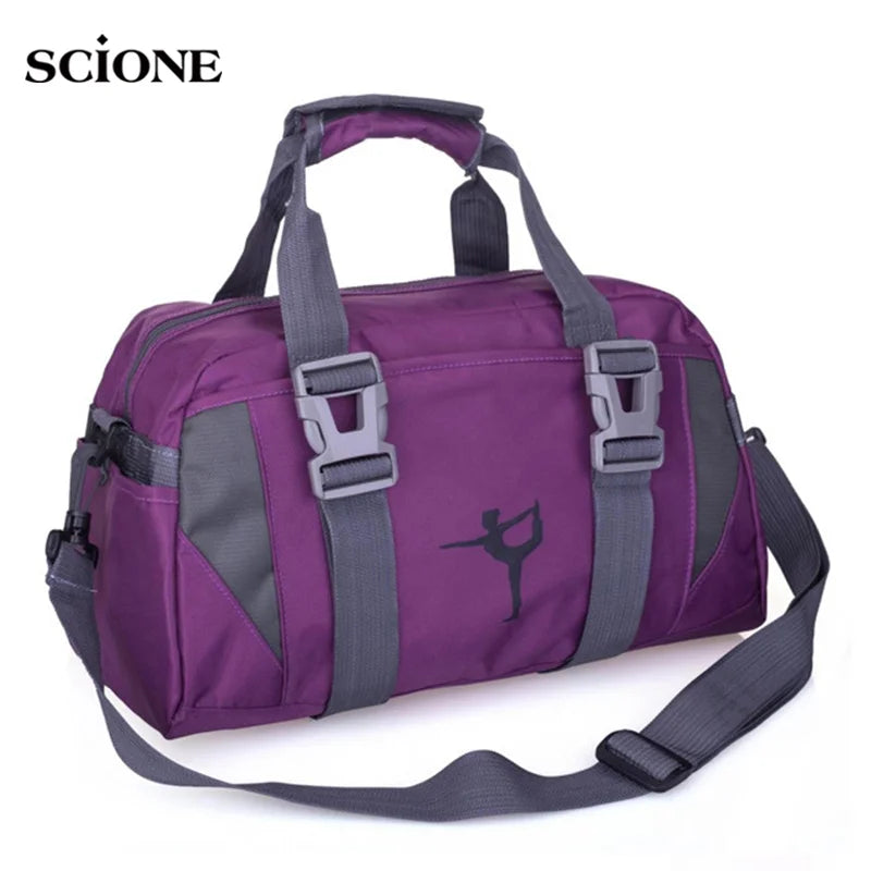 Versatile Waterproof Nylon Yoga and Gym Bag - Perfect for Fitness, Travel, and Outdoor Adventures!
