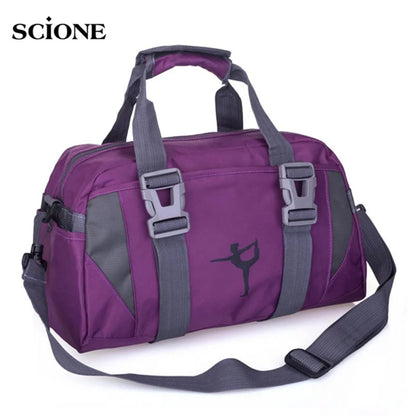 Versatile Waterproof Nylon Yoga and Gym Bag - Perfect for Fitness, Travel, and Outdoor Adventures!
