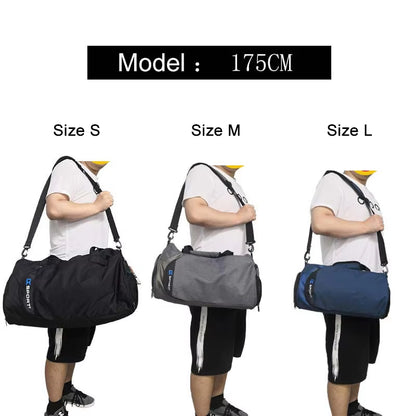 Versatile Large Gym Bag for Fitness and Travel - Waterproof Nylon Shoulder Bag for Shoes, Yoga, and Sports