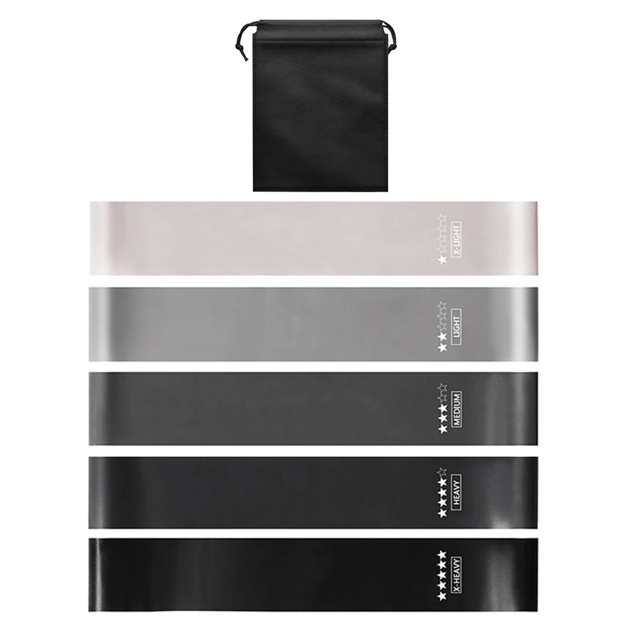 Elevate Your Home Workouts with Our 5-Level Fitness Elastic Resistance Bands for Yoga, Pilates, and Strength Training