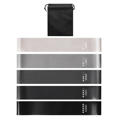 Elevate Your Home Workouts with Our 5-Level Fitness Elastic Resistance Bands for Yoga, Pilates, and Strength Training
