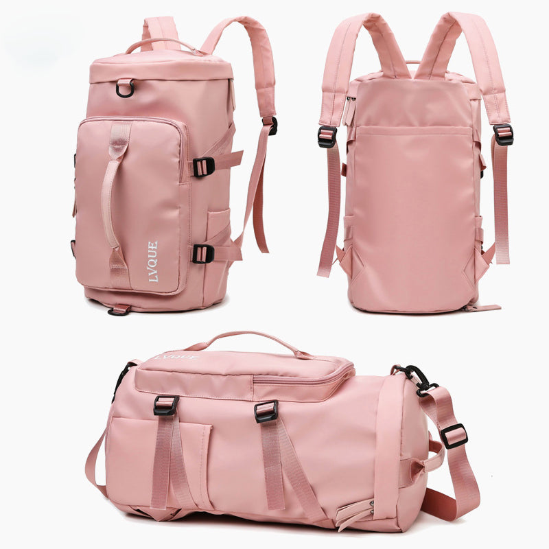 Versatile Waterproof Gym Fitness Backpack for Outdoor Travel and Sports - Stylish and Functional 3-in-1 Design