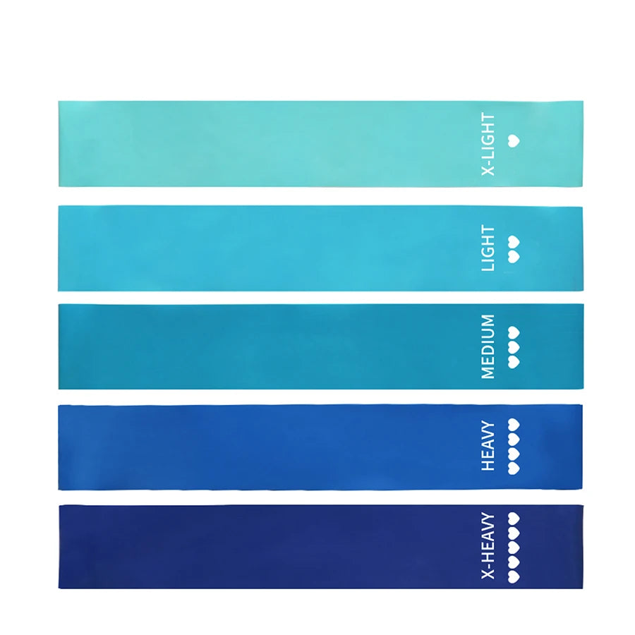 Elevate Your Home Workouts with Our 5-Level Fitness Elastic Resistance Bands for Yoga, Pilates, and Strength Training