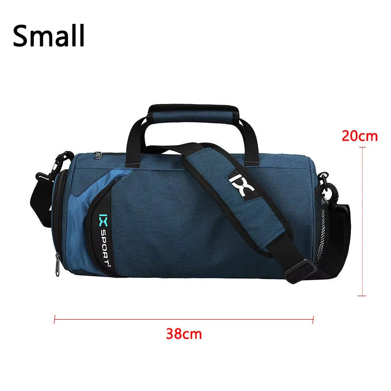 Versatile Large Gym Bag for Fitness and Travel - Waterproof Nylon Shoulder Bag for Shoes, Yoga, and Sports