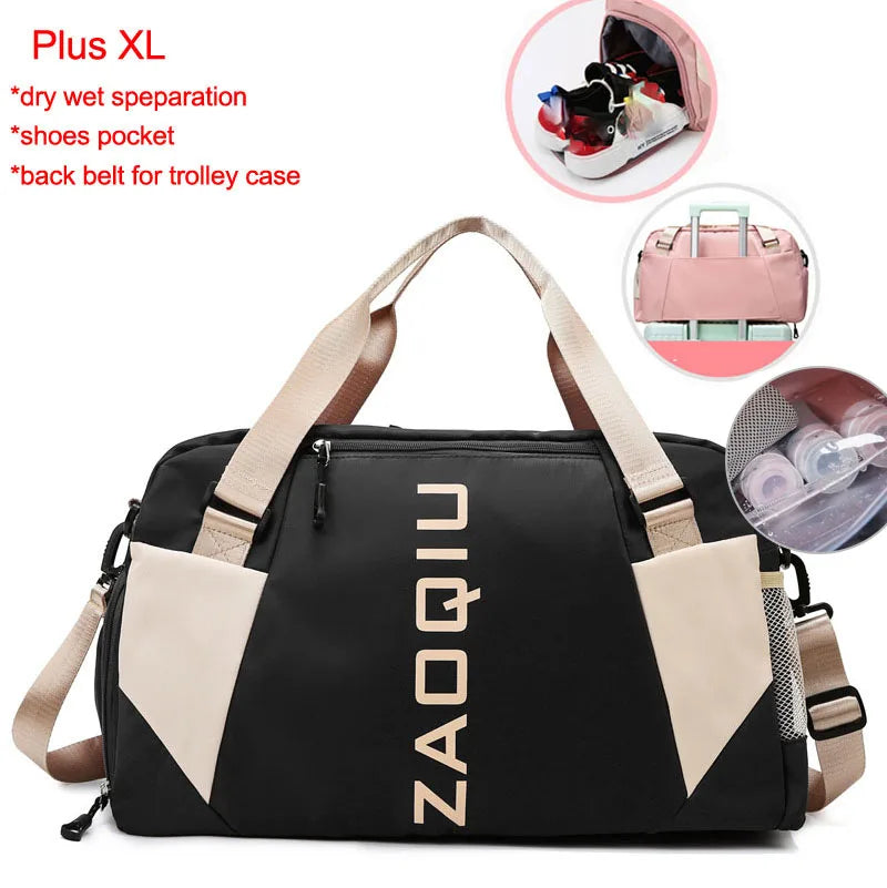 Versatile Waterproof Nylon Yoga and Gym Bag - Perfect for Fitness, Travel, and Outdoor Adventures!